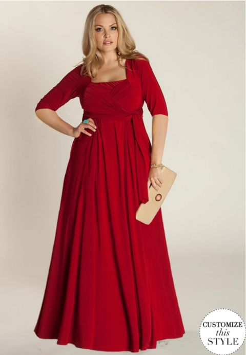 red plus size dresses special occasions ...
