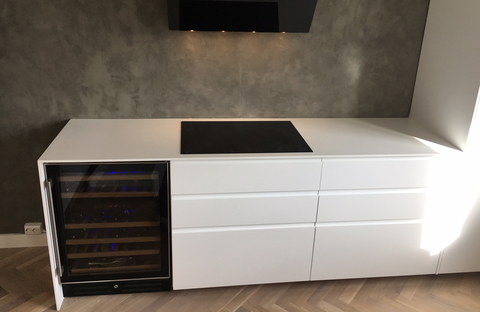 Corian® bordplade og gavl