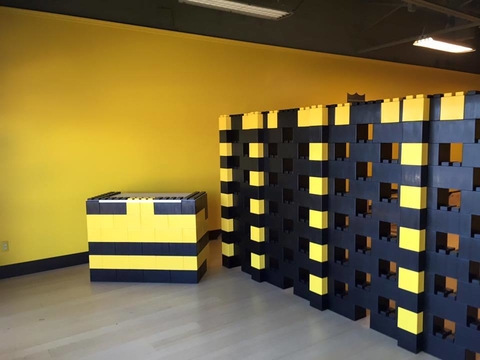 Modular store plastic blocks