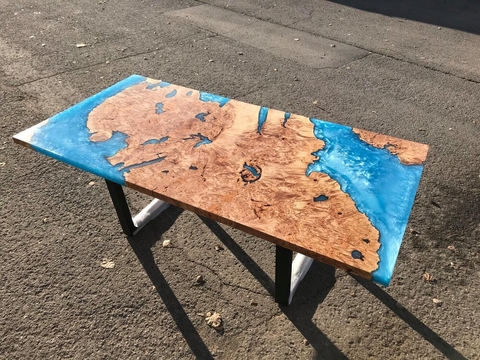 10ft Epoxy Resin Ocean Table epoxy Resin River Table -  Sweden