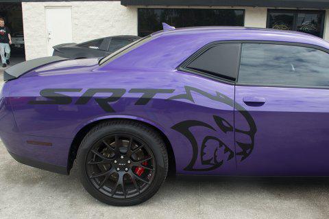 Custom Plum Crazy Purple Dodge Challenger Hellcat American